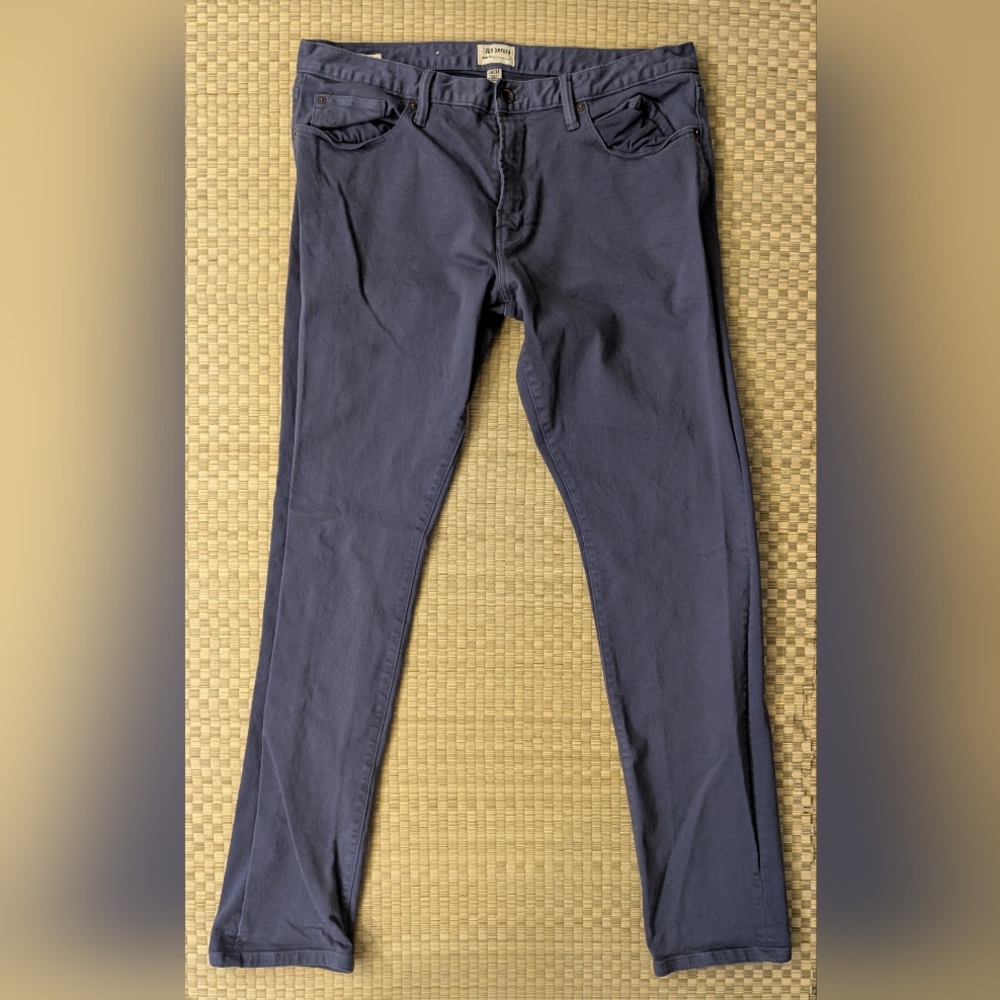 Todd Snyder Slim Fit 5-Pocket Chino Pants Navy Men's Size 34 x 34